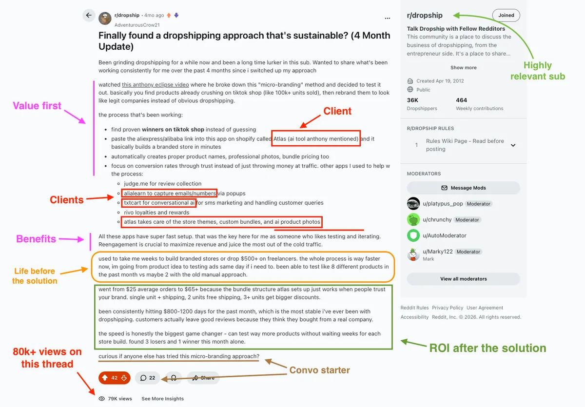 Atlas Reddit thread