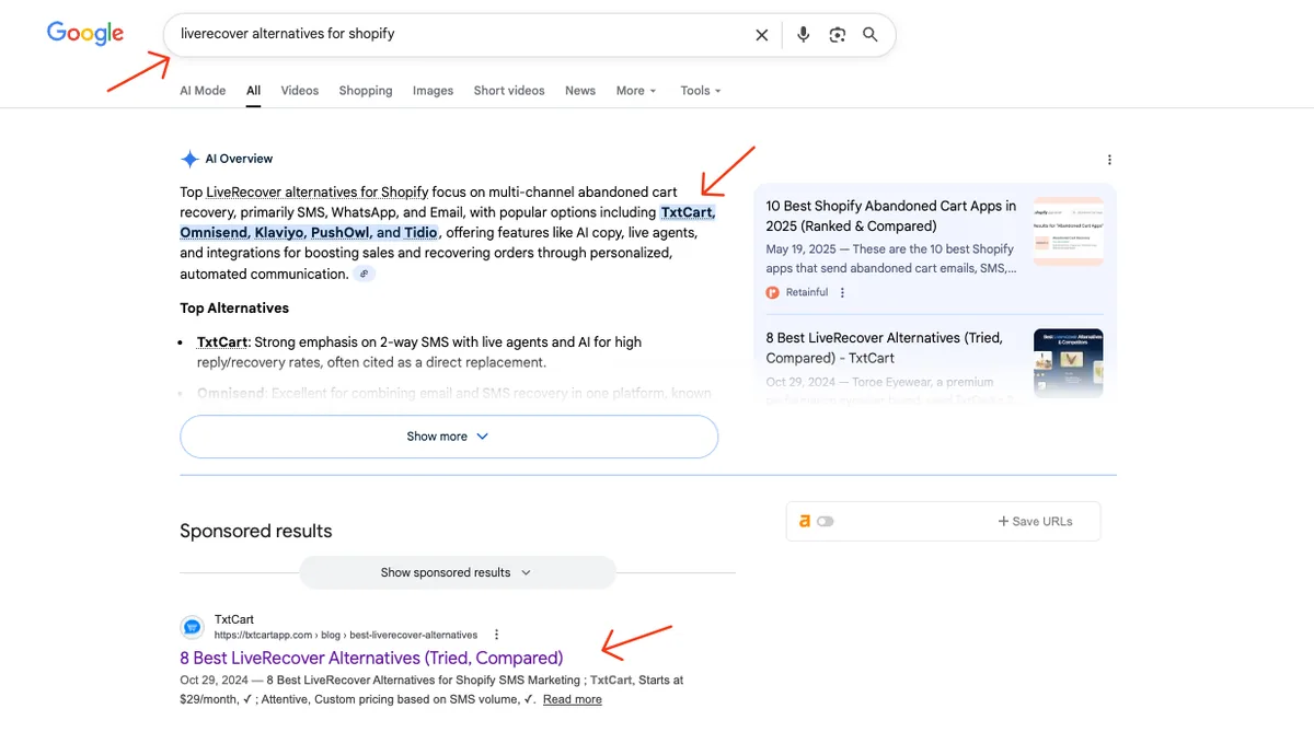 "LiveRecover alternatives" SERP